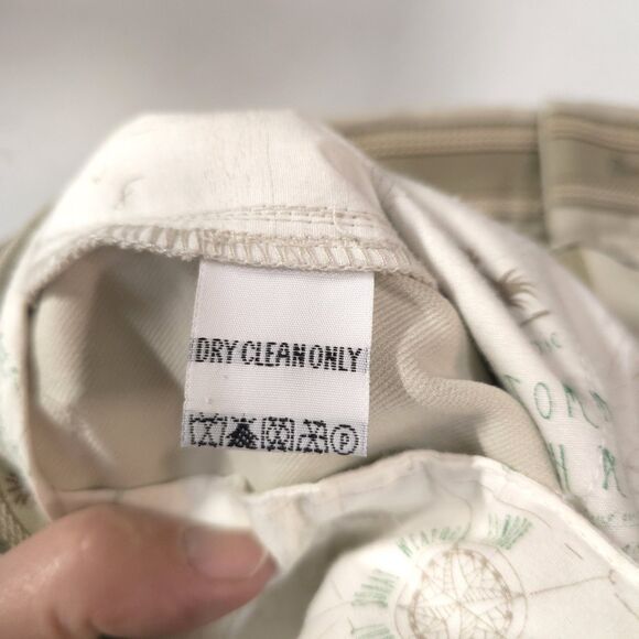 TommyBahama Silk Khaki Dress Pants 34x31 Beach Wedding Boho Preppy Old Money - Picture 14 of 16